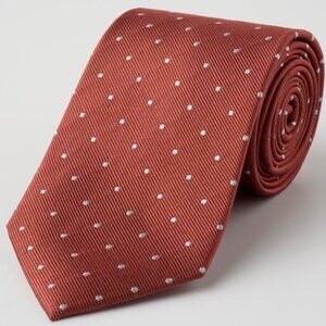 Polka Dot Tie Rust Burnt Orange Spier & Mackay